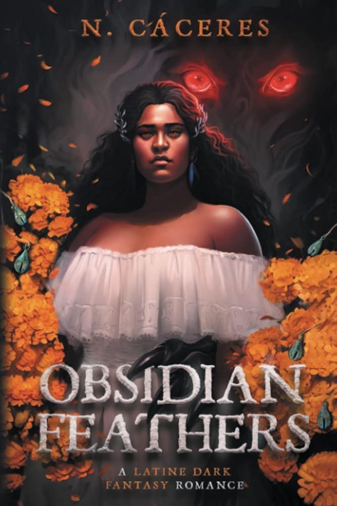 Obsidian Feathers: A Latine Dark Fantasy Romance (Fire on the Horizon) cover image