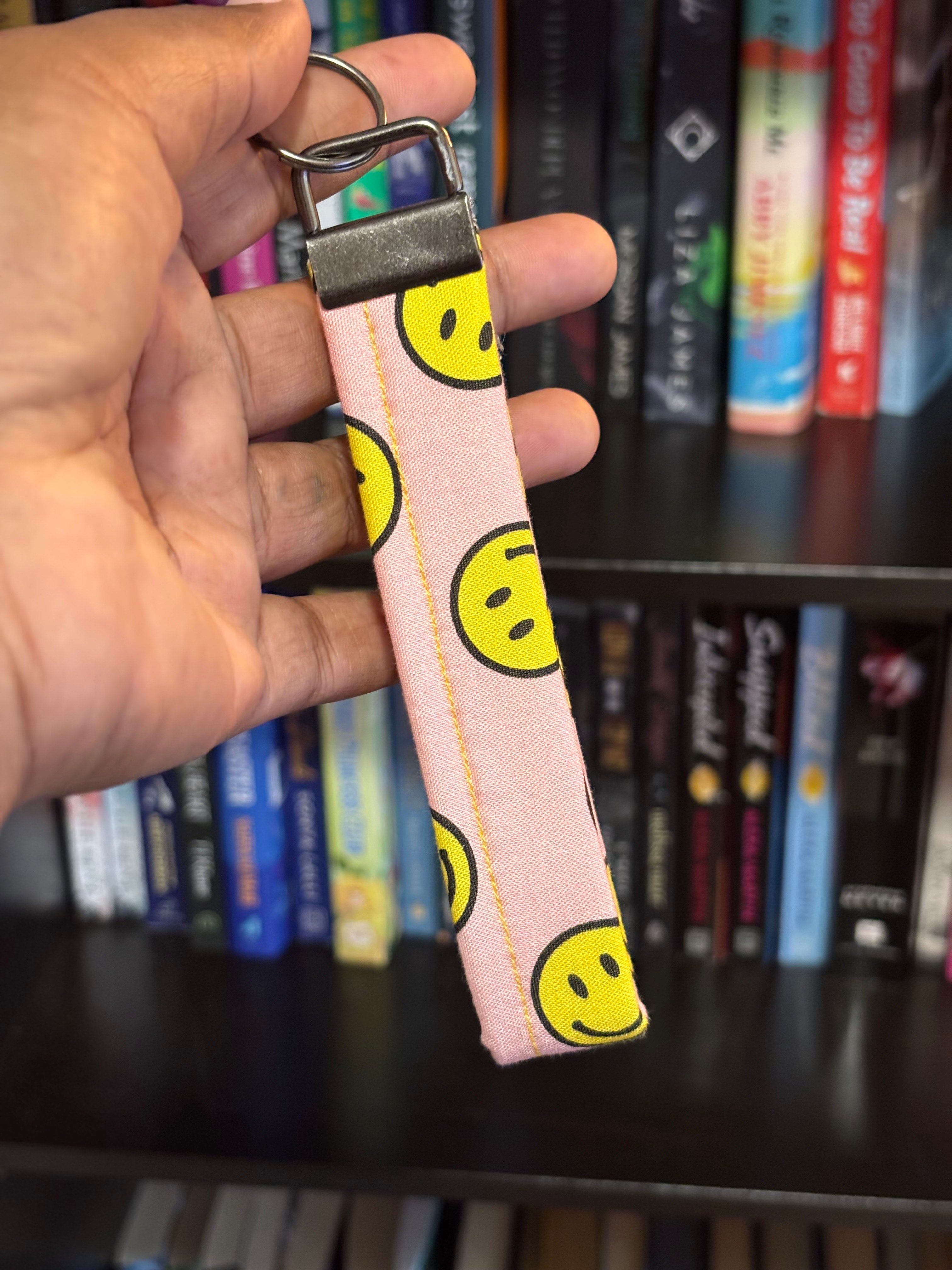Smiley Faces Wrist Keychain