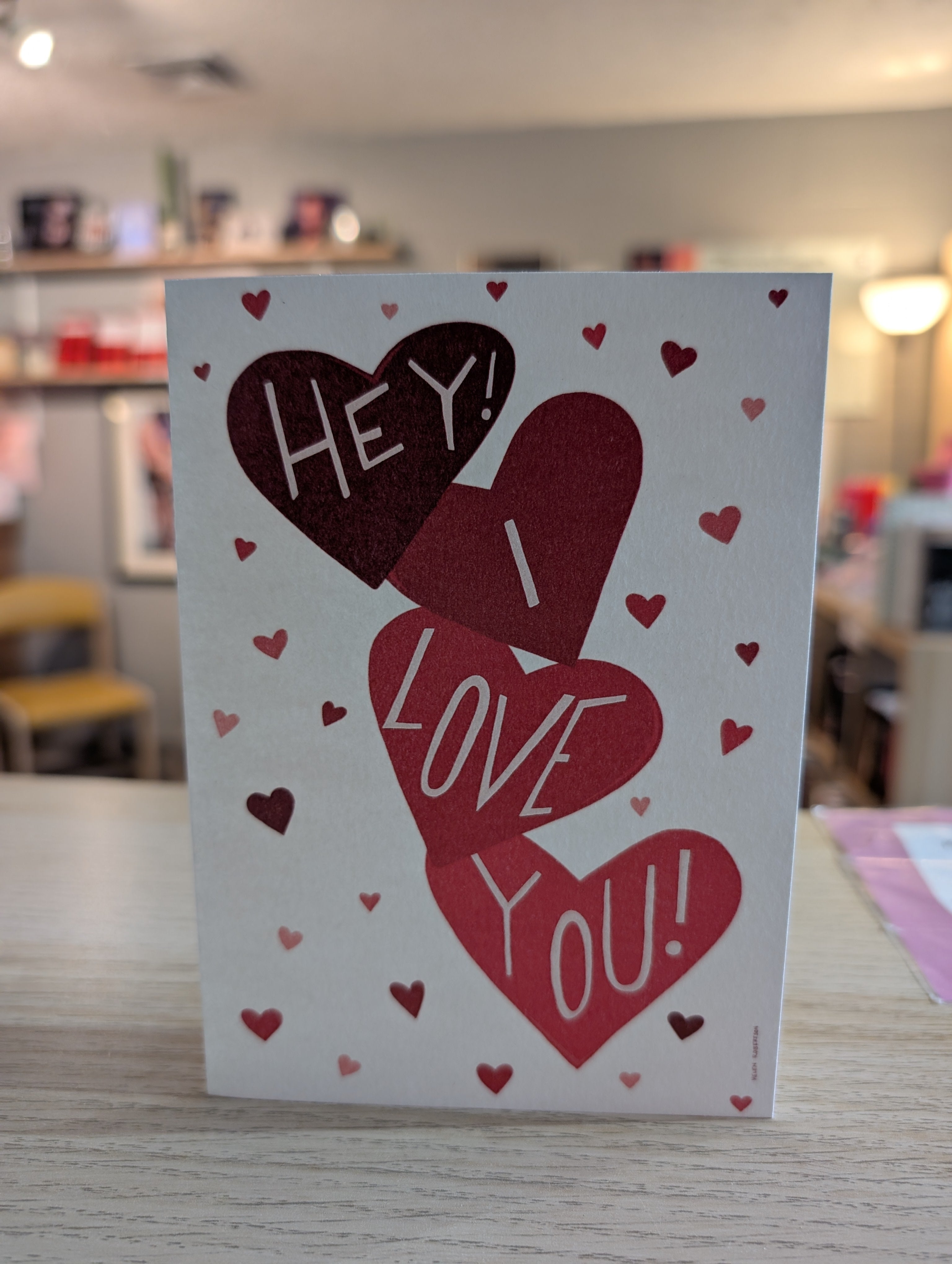 Hey I Love You (Blank Card)